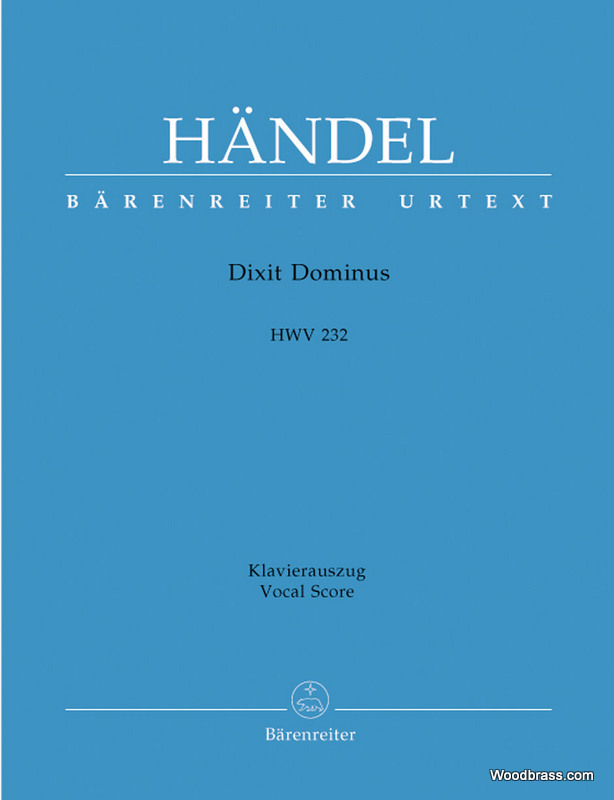 BARENREITER HANDEL G.F. - DIXIT DOMINUS HWV 232 - VOCAL SCORE