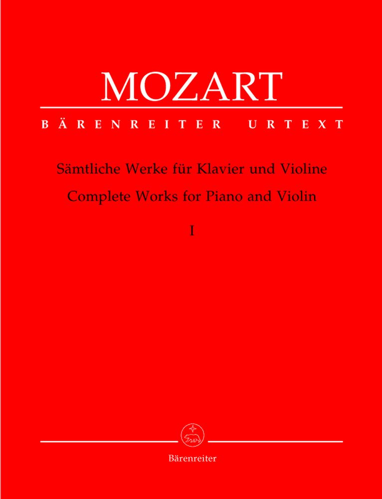 BARENREITER MOZART W.A. - COMPLETE WORKS VOL.1 - VIOLIN, PIANO