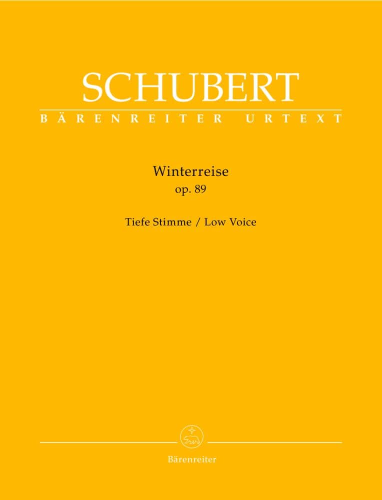 BARENREITER SCHUBERT F. - WINTERREISE OP.89 D 911 - LOW VOICE, PIANO