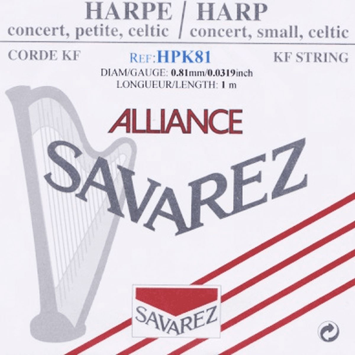 SAVAREZ HARP ALLIANCE STRING DIAMETER 0,81MM