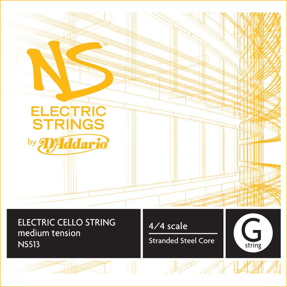 D'ADDARIO AND CO SINGLE STRING (G) FOR CELLO NS ELECTRIC 4/4 TENSION HANDLE MEDIUM