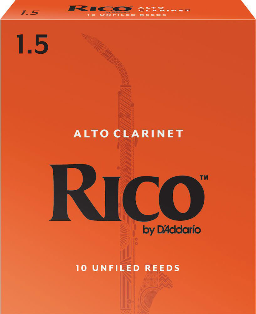 D'ADDARIO - RICO RDA1015 - RICO ALTO CLARINET REEDS PAR , FORCE1,5 (BOX OF10)