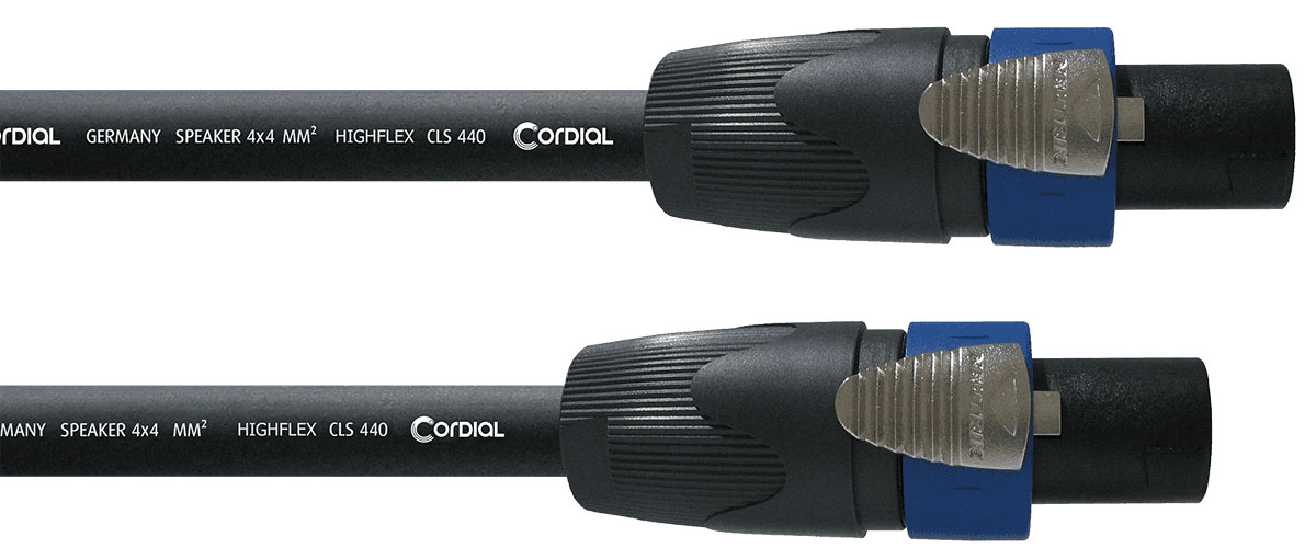 CORDIAL SPEAKON 4 POINT SPEAKER CABLE 4X 4MM2 - 10M