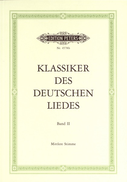 EDITION PETERS CLASSICS OF THE GERMAN LIED - VOICE AND PIANO (PER 10 MINIMUM)