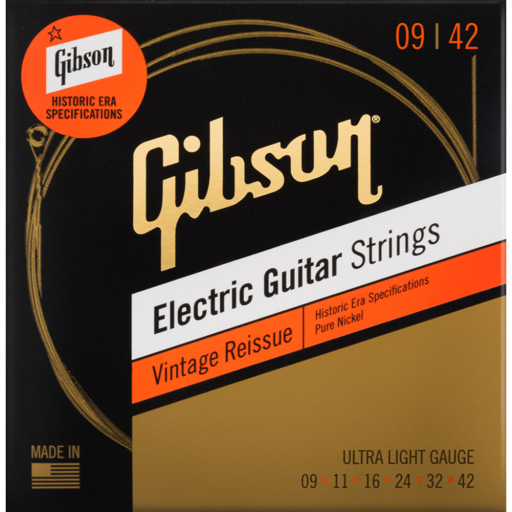 GIBSON ACCESSORIES FACTORY SPEC STRINGS VINTAGE REISSUE ELECTRIC GUITAR ULTRA-LIGHT