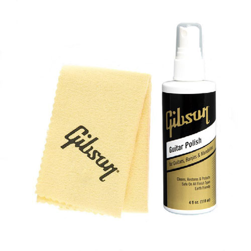 GIBSON ACCESSORIES INSTRUMENT CARE GUITAR POLISH & CLOTH COMBO