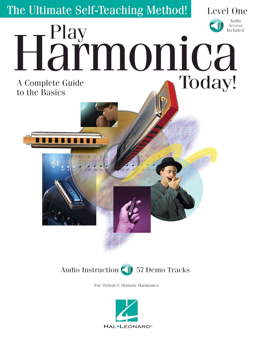HAL LEONARD PLAY HARMONICA TODAY SELF TEACHING METHOD LEVEL 1 + AUDIO TRACKS - HARMONICA