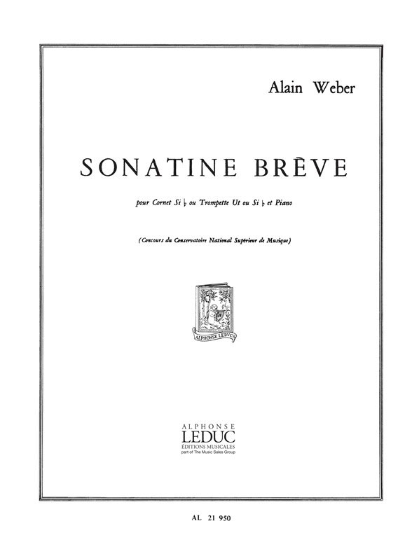 LEDUC WEBER ALAIN - SONATINE BREVE - TROMPETTE & PIANO