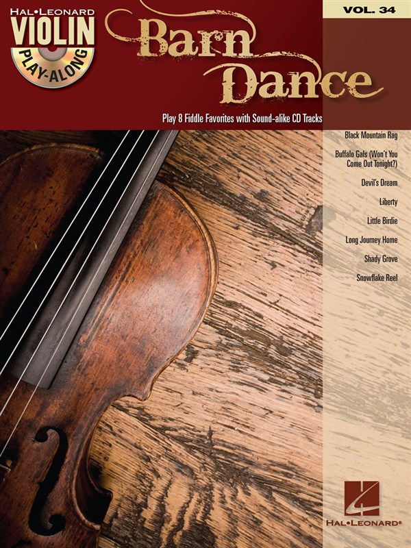 HAL LEONARD VIOLIN PLAY ALONG VOLUME 34 BARN DANCE + CD - VIOLIN