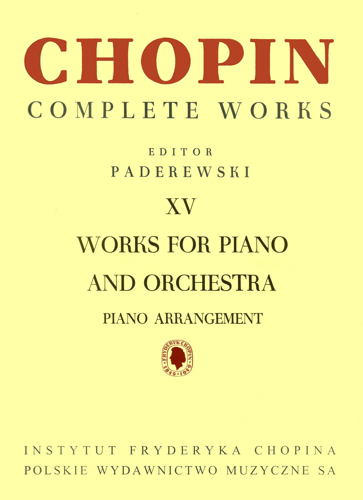 PWM CHOPIN F. - WORKS FOR PIANO AND ORCHESTER - 2 PIANOS