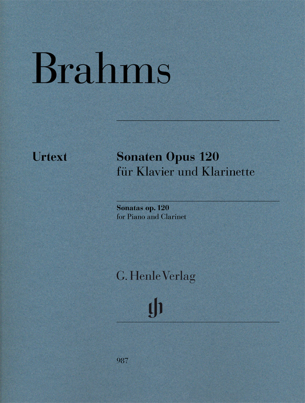 HENLE VERLAG BRAHMS J. - KLARINETTENSONATEN OP.120 - CLARINET & PIANO