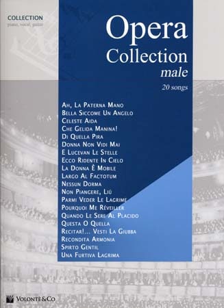 VOLONTE&CO OPERA COLLECTION MALE 20 SONGS - CHANT, PIANO