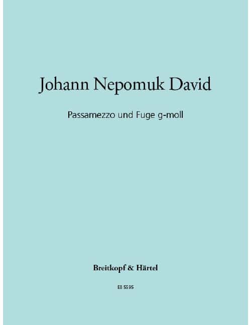 EDITION BREITKOPF DAVID JOHANN NEPOMUK - PASSAMEZZO UND FUGE G-MOLL - ORGAN