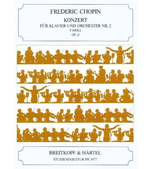 EDITION BREITKOPF CHOPIN FREDERIC - KLAVIERKONZERT 2 F-MOLL OP.21 - PIANO, ORCHESTRA