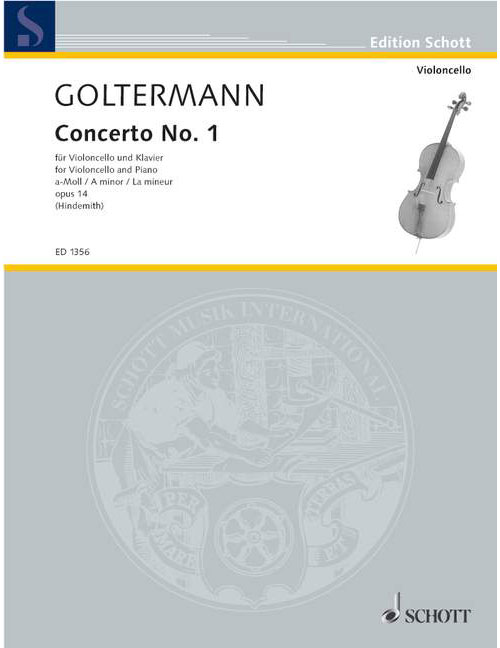 SCHOTT GOLTERMANN - CONCERTO N°1 A-MOLL OP.14 - VIOLONCELLE / PIANO
