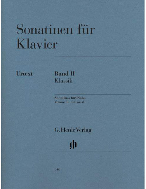 HENLE VERLAG SONATINAS FOR PIANO, VOLUME II, CLASSIC