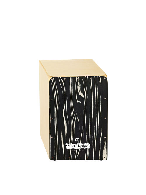 MEINL SNARE CAJON - NATURAL - BIRCH WOOD - WITH STRIPED ONYX FRONTPLATE