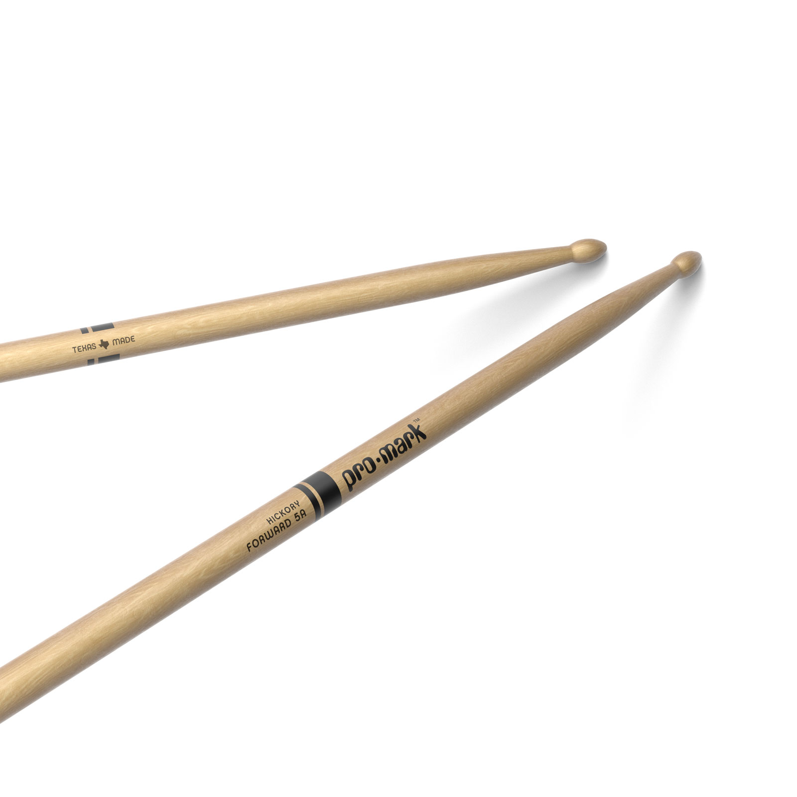 PRO MARK CLASSIC FORWARD 5A HICKORY DRUMSTICK OVAL WOOD TIP