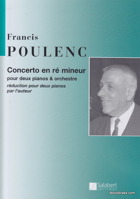 SALABERT POULENC F. - CONCERTO EN RE MINEUR - 2 PIANOS ET ORCHESTRE