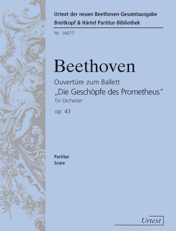 EDITION BREITKOPF BEETHOVEN LUDWIG VAN - PROMETHEUS OP. 43. OUVERTURE - ORCHESTRA