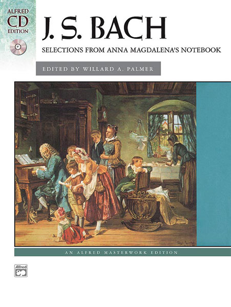 ALFRED PUBLISHING BACH JOHANN SEBASTIAN - ANNA MAGDALENA NOTEBOOK + CD - PIANO SOLO
