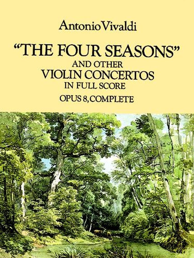 DOVER VIVALDI A. - THE FOUR SEASONS AND OTHERS VIOLIN CONCERTOS OP.8 - FULL SCORE