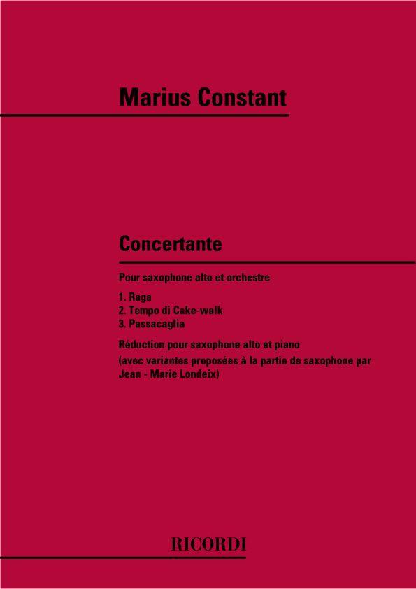 RICORDI CONSTANT M. - CONCERTANTE - SAXOPHONE ET PIANO 