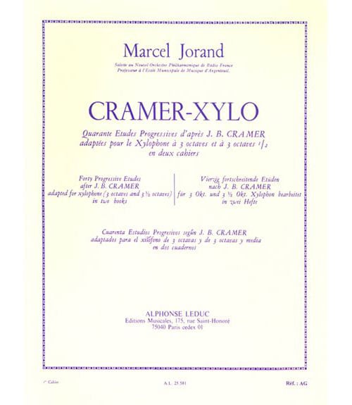 LEDUC JORAND M. - 40 ETUDES D'APRES CRAMER VOL. 1 - XYLOPHONE 