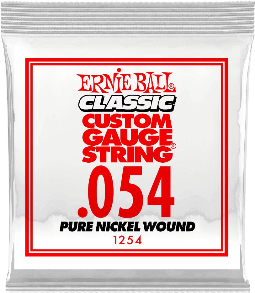 ERNIE BALL .054 CLASSIC PURE NICKEL WOUND ELECTRIC GUITAR STRINGS