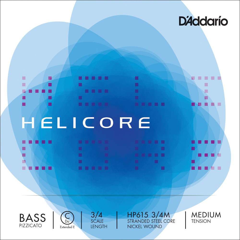 D'ADDARIO AND CO STRING ONLY (C E EXTENDED) FOR DOUBLE BASS PIZZICATO HELICORE HANDLE 3/4 TENSION MEDIUM