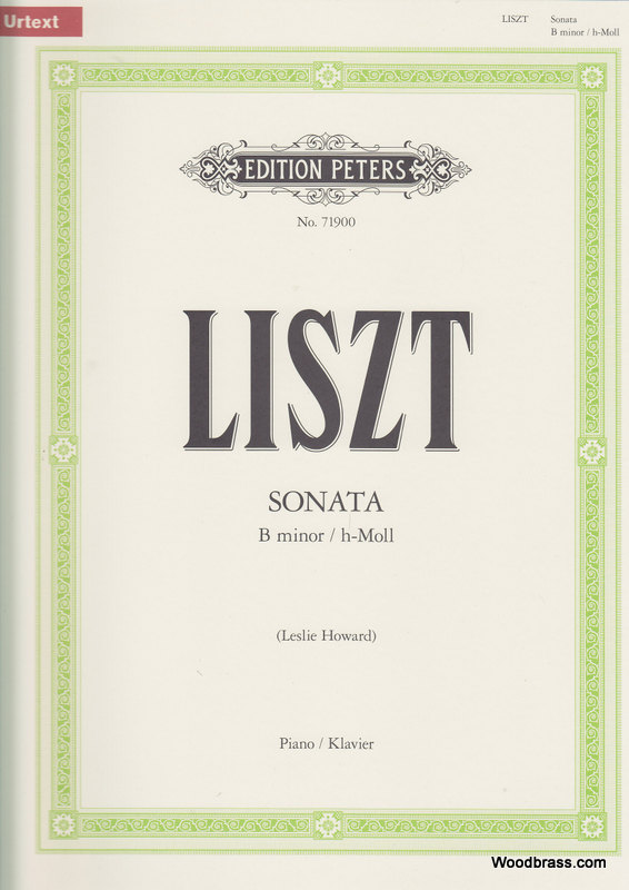 EDITION PETERS LISZT F. - SONATA IN B MINOR - PIANO