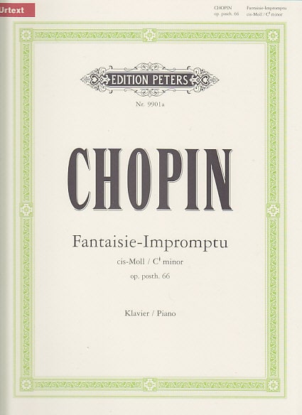EDITION PETERS CHOPIN F. - FANTAISIE-IMPROMPTU CIS-MOLL OP. PH. 66 - PIANO