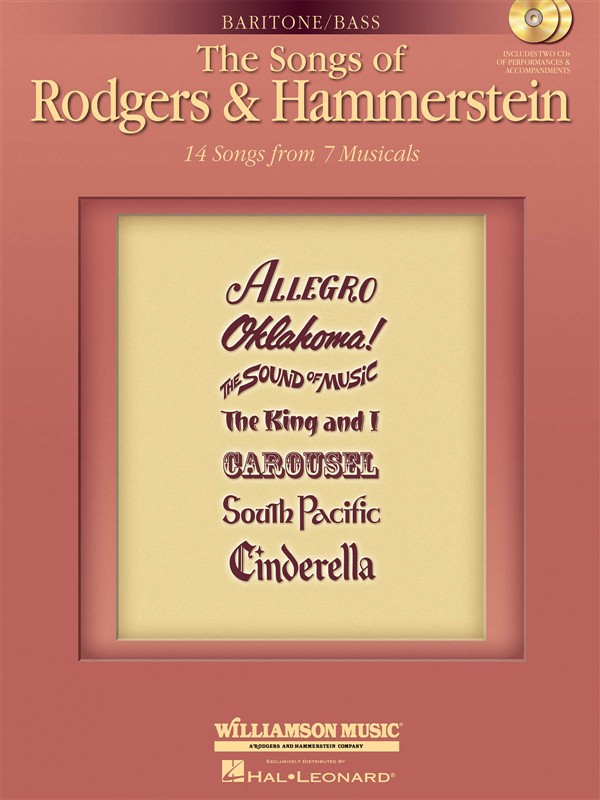 MUSIC SALES SONGS RODGERS HAMMERSTEIN BAR+ 2CD - BASS VOICE