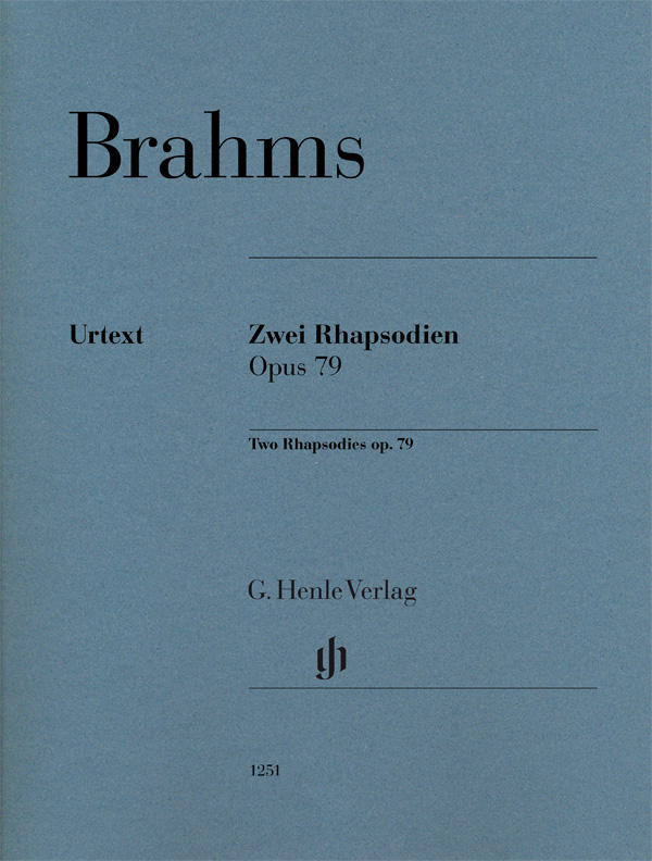 HENLE VERLAG BRAHMS JOHANNES - DEUX RHAPSODIES OP.79 - PIANO