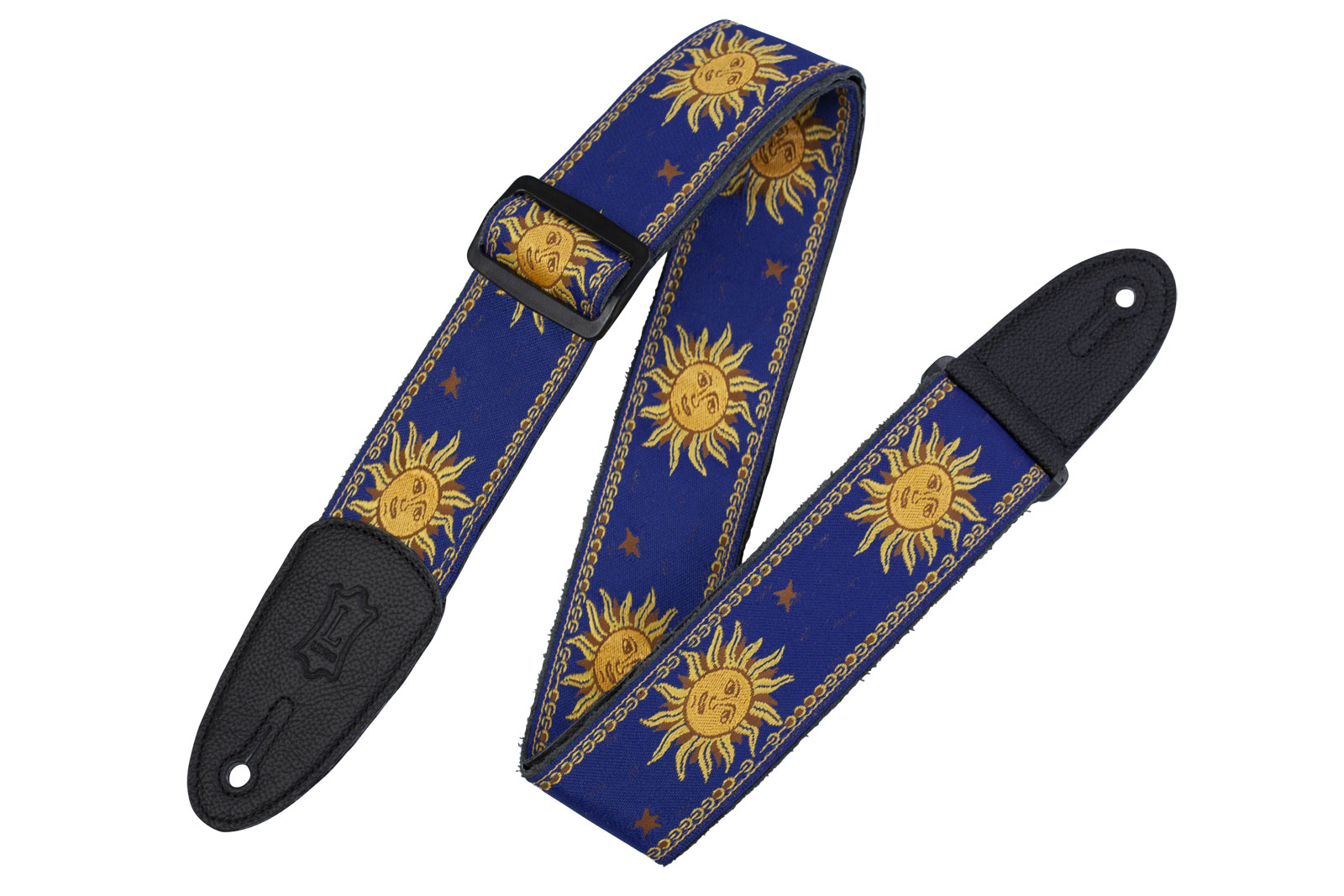 LEVY'S 5 CM POLYPROPYLENE & LEATHER WITH BLUE SUN PATTERNS
