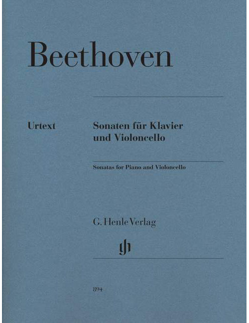 HENLE VERLAG BEETHOVEN L.V. - SONATAS FOR PIANO AND VIOLONCELLO