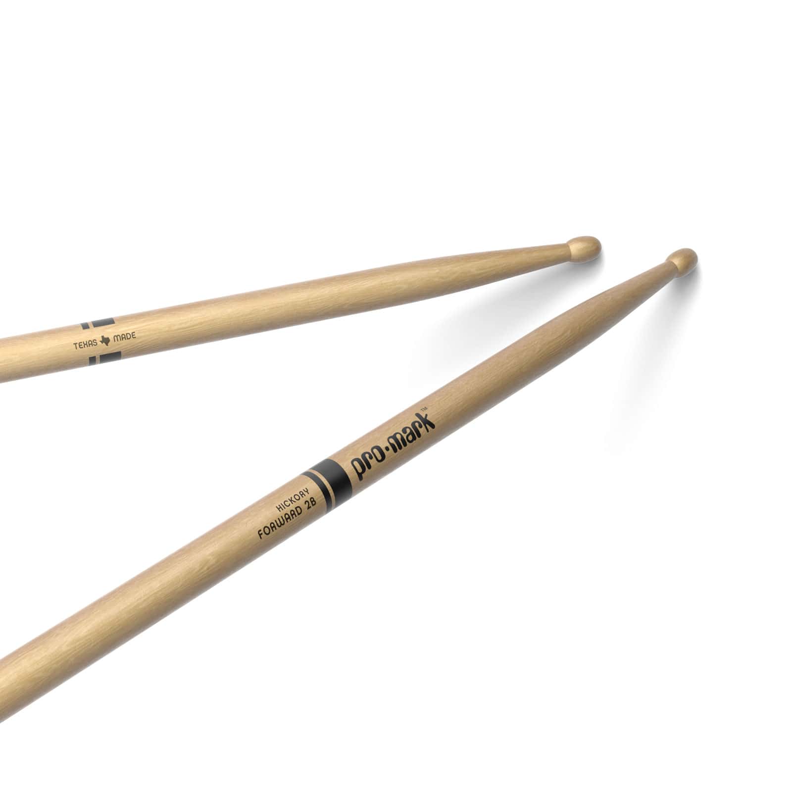 PRO MARK CLASSIC FORWARD 2B HICKORY DRUMSTICK OVAL WOOD TIP