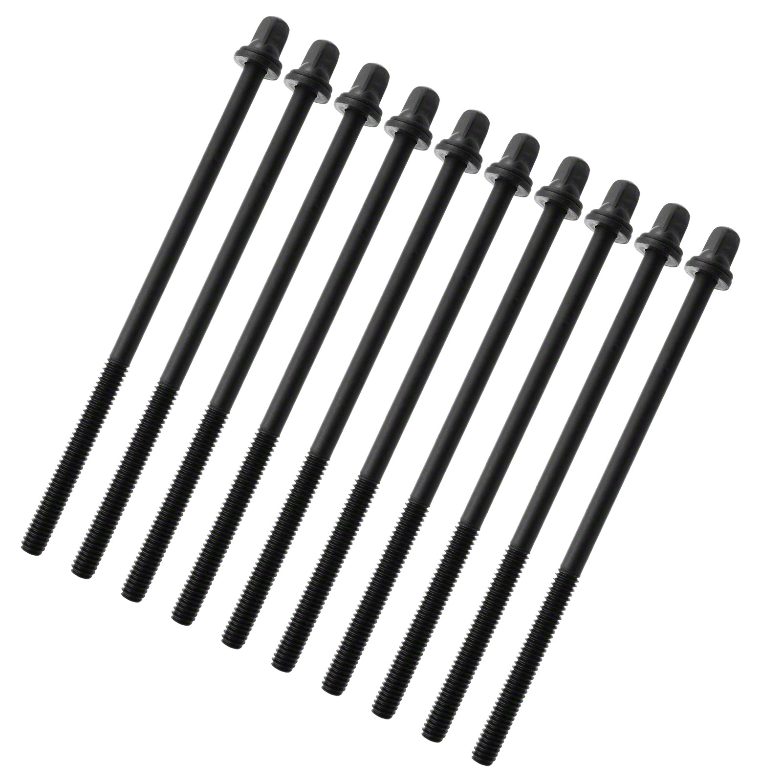 SPAREDRUM TRC-110W-BK - 110MM TENSION ROD BLACK WITH WASHER - 7/32