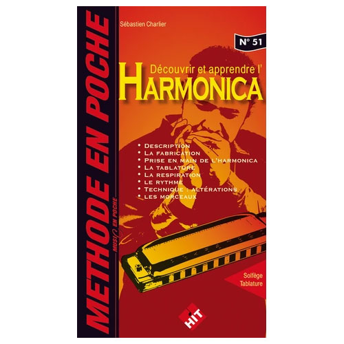HIT DIFFUSION CHARLIER S. - DECOUVRIR ET APPRENDRE L'HARMONICA MUSIC EN POCHE - HARMONICA