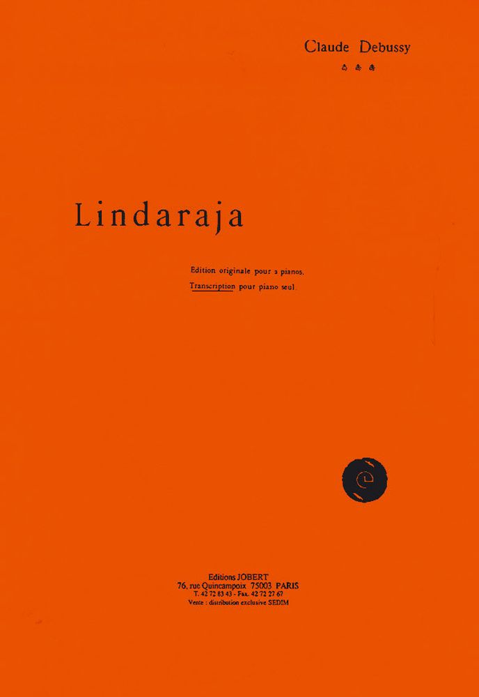 JOBERT DEBUSSY CLAUDE - LINDARAJA - PIANO