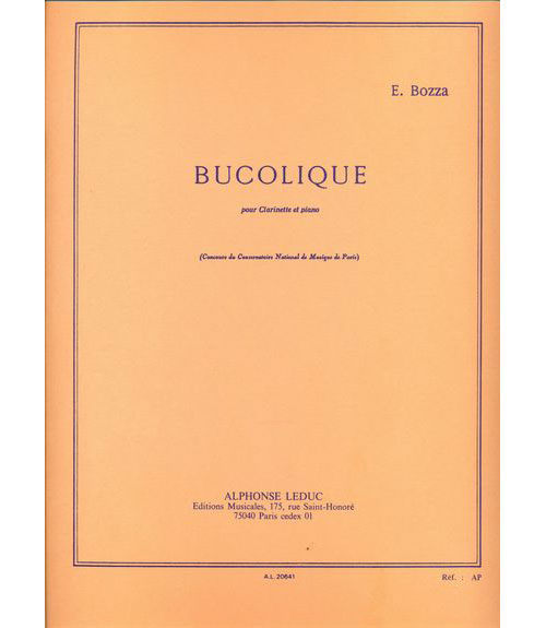 LEDUC BOZZA E. - BUCOLIQUE - CLARINETTE & PIANO