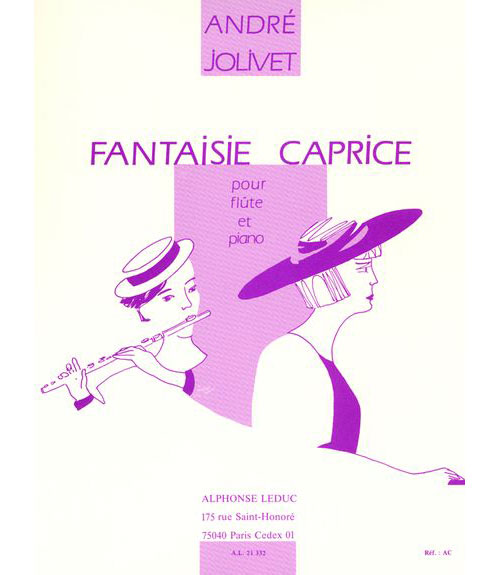 LEDUC JOLIVET A. - FANTAISIE CAPRICE - FLUTE ET PIANO