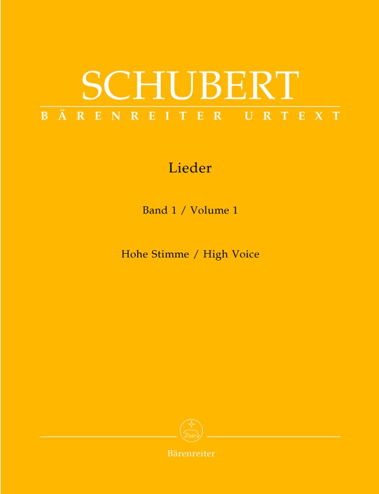 BARENREITER SCHUBERT FRANZ - LIEDER VOL.1 - HIGH VOICE, PIANO