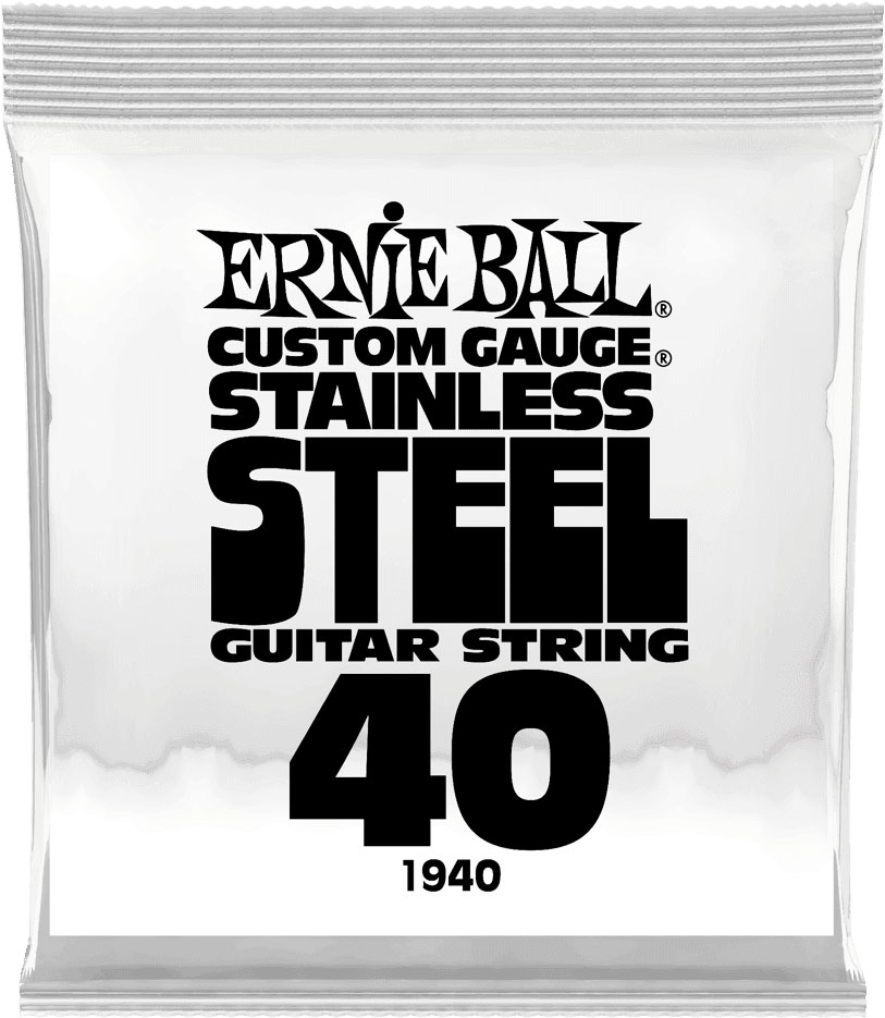 ERNIE BALL .040 STAINLESS STEEL WOUND ELECTRIC GUITAR STRINGS