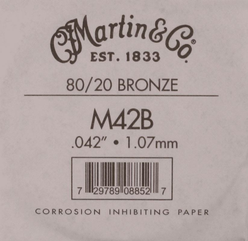 MARTIN & CO 145 ACOUSTIC SINGLE STRING 80/20 BRONZE 042
