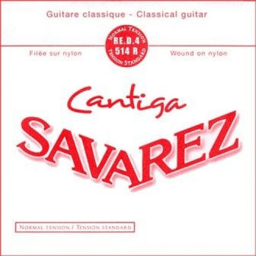 SAVAREZ CLASSIC STRINGS NEW CRISTAL-CANTIGA REASSORTMENT BY 10 PIECES 4TH RED METAL FILEE METAL A