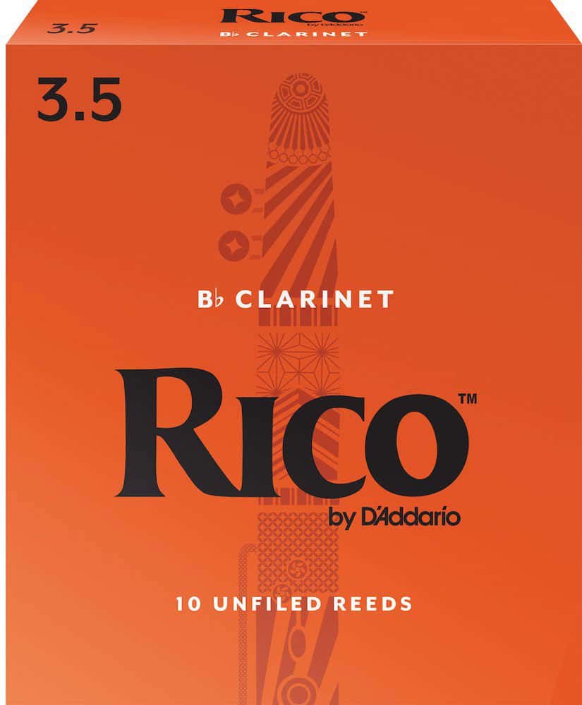 D'ADDARIO - RICO RICO ORANGE BB CLARINET REEDS 3.5