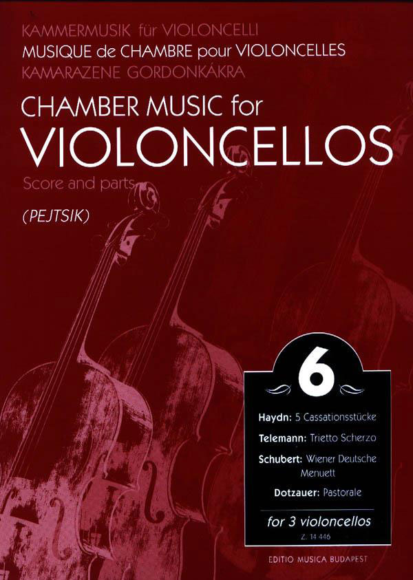 EMB (EDITIO MUSICA BUDAPEST) CHAMBER MUSIC VOL.6 - 3 VIOLONCELLOS