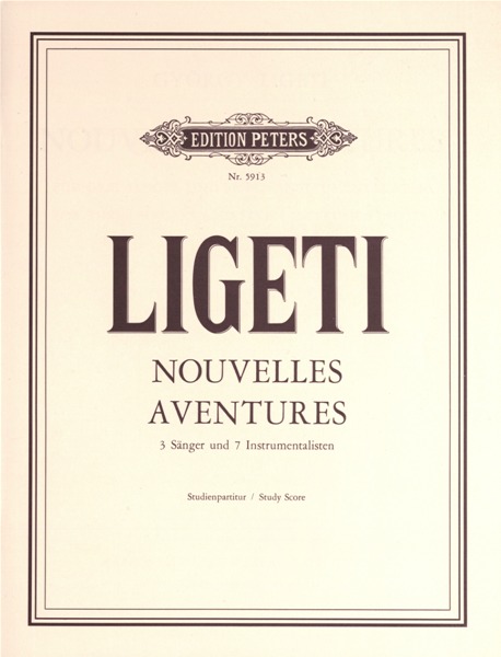 EDITION PETERS LIGETI GYORGY - NOUVELLES AVENTURES - ORCHESTRA