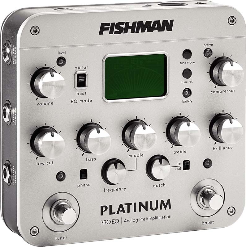 FISHMAN AMPS PLATINUM PRO EQ/DI ANALOG PREAMP